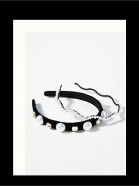 Anthropologie pearl headbands set of 2